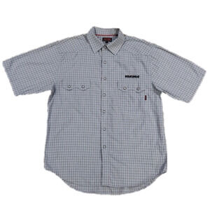 Wolverine Blue & Red Plaid Yakima Button-Up Shirt